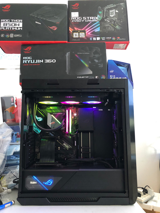 华硕全家桶i9 10900K主机台式电脑不...