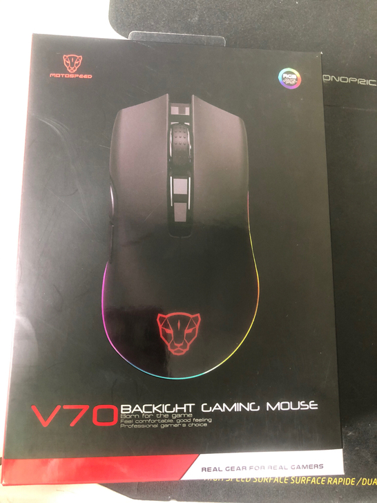 摩豹 V70 游戏鼠标绝地求生鼠标宏USB...