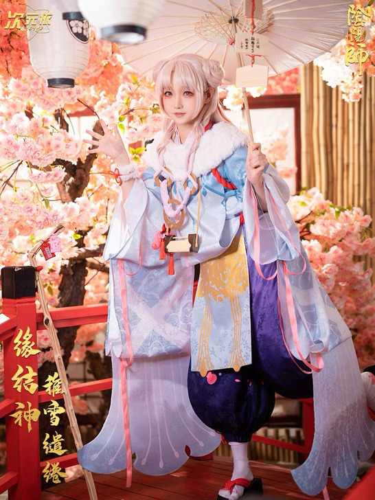 出阴阳师yys缘结神稚雪缱卷cosplay...