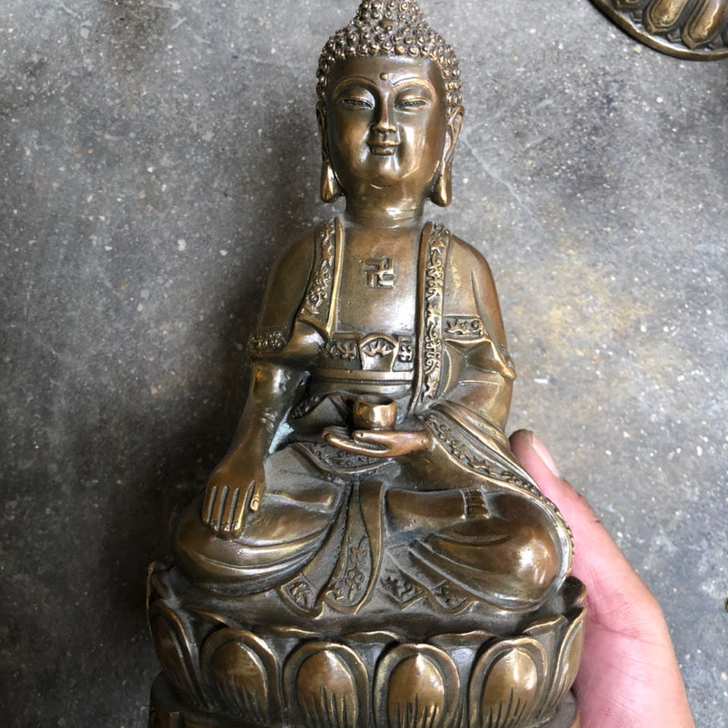 纯铜佛像南无阿弥陀佛像铜佛像大号铜像佛教用...