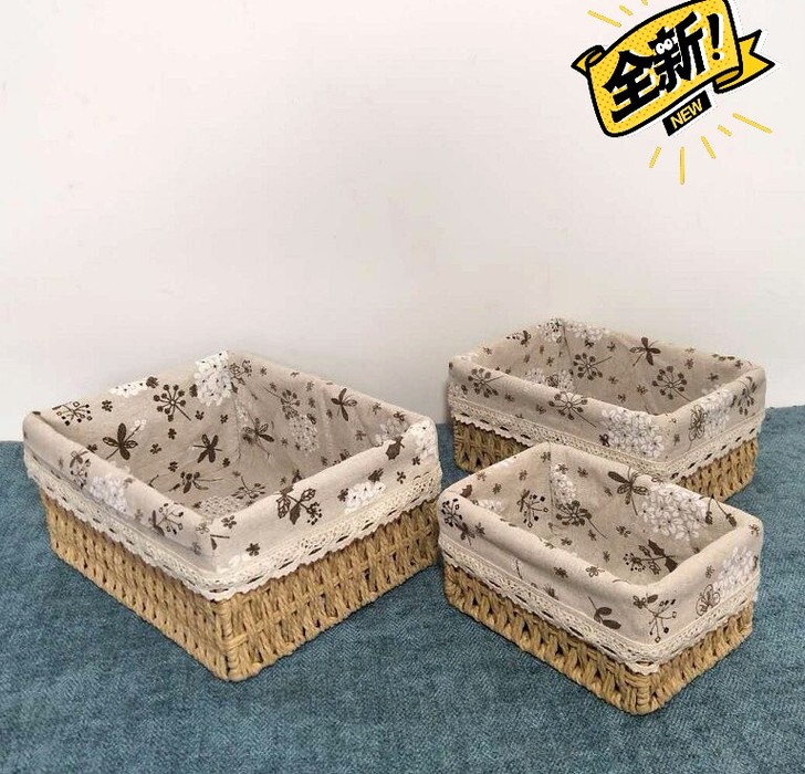 【贴钱清仓包邮】草编收纳筐纸柳藤编收纳篮桌...