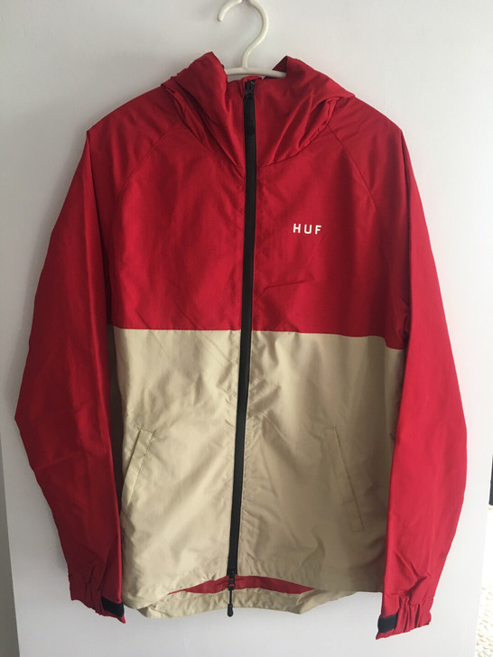正品HUF撞色冲锋衣夹克外套 防风防水 全...
