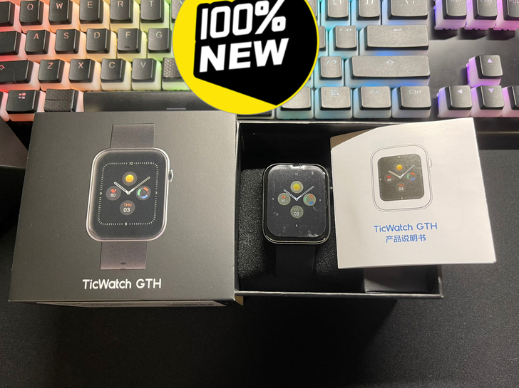TicWatch GTH智能手表测体温血氧...