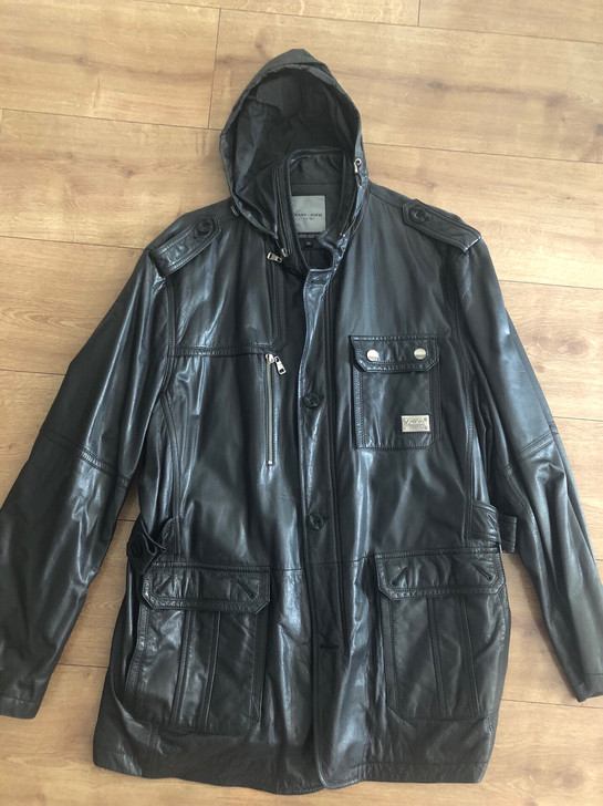 男士皮夹克  卡帝教父 山羊皮 男士时装皮衣