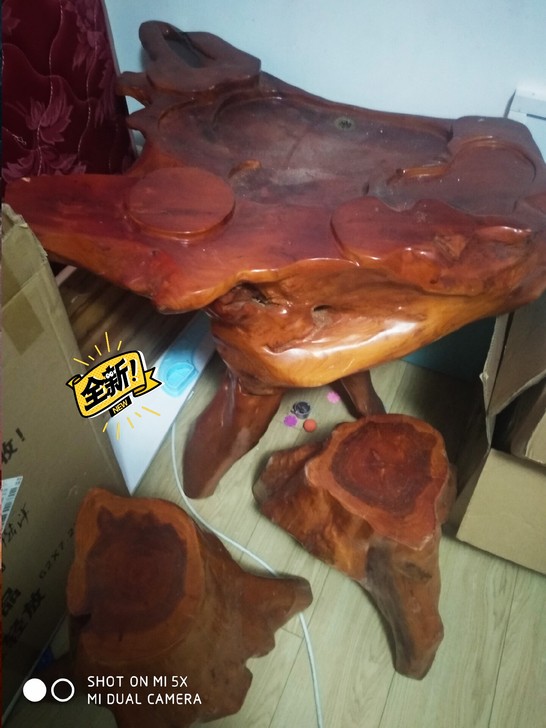 树根茶几，茶桌，三件套，全新闲置低价转让给...