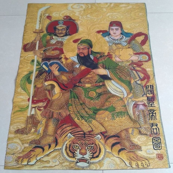 (结缘)高品质唐卡处理清仓,宗教刺绣画 关...