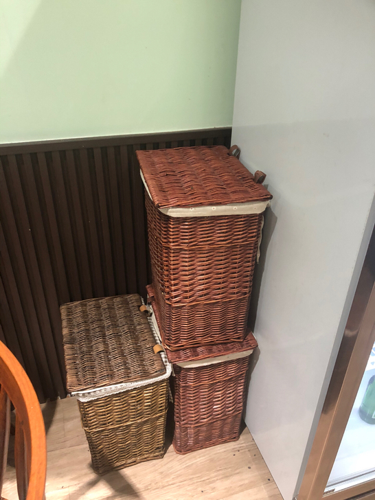 脏衣服收纳框藤编脏衣蓝衣服收纳框