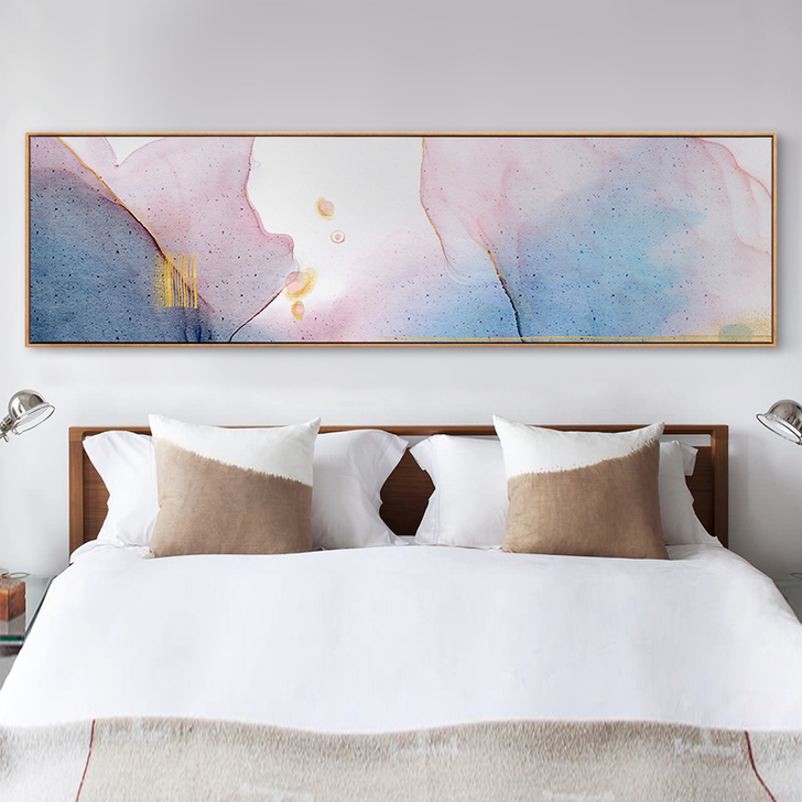 梦的小宇宙现代卧室床头装饰画北欧粉色儿童房...