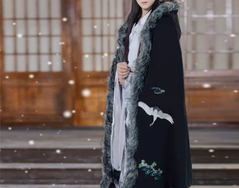 [如梦霓裳]汉服女装 斗篷[瑞鹤仙(一]羊...