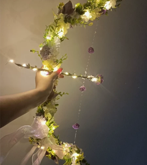 【现货】汉服Lolita拍照发光精灵紫色弓...