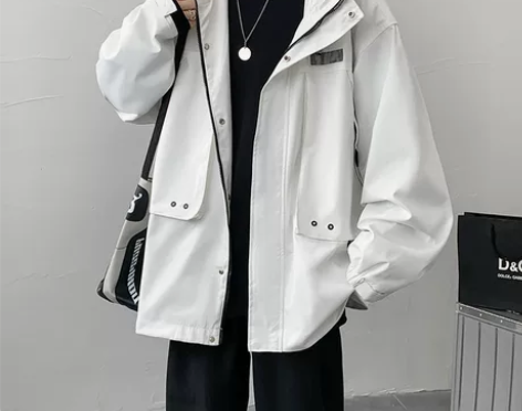 汉服汉服22/秋冬多口袋连帽古着冲锋衣夹克...