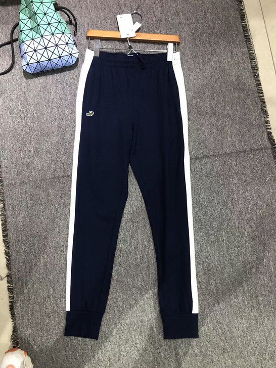 卡帝鳄乐鱼  藏青色 运休动闲裤 侧边色白...