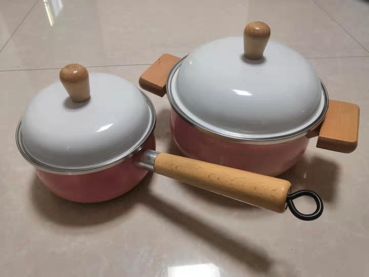 欧卡帝16t奶锅 22cm汤锅 有粉色,...