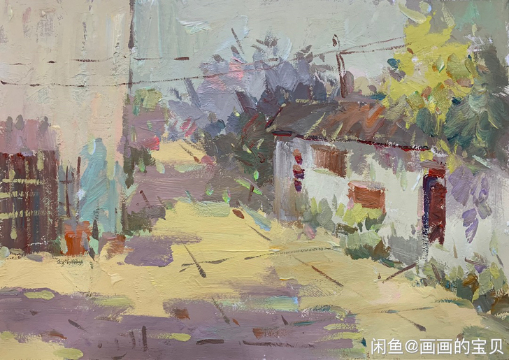 四开卡纸风景，无签名.60一张。