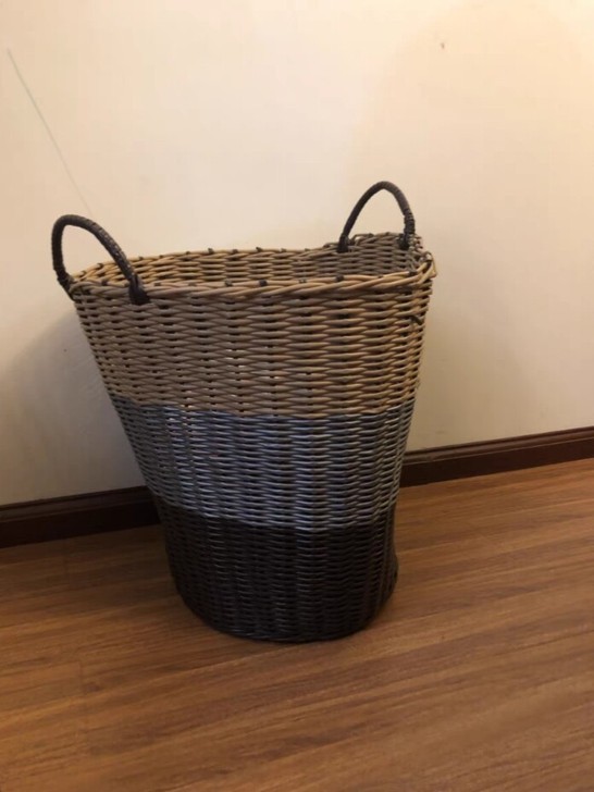 特大号藤编脏衣篮 脏衣服收纳筐 编织框篓子