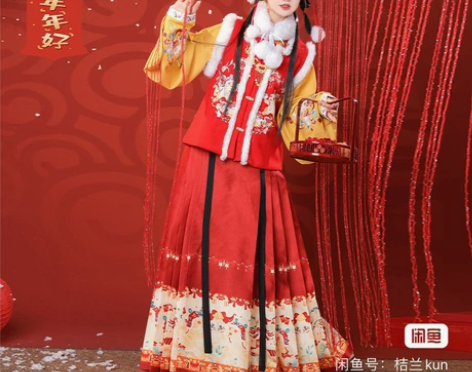 *售*裳云兮新年战衣《福虎呈祥》明制汉服女...