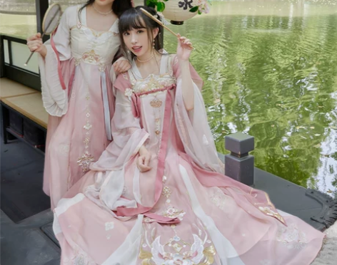 汉服汉服十三余小豆蔻儿[粉黛夕语]七夕姐妹...