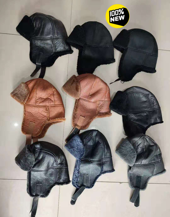 公司订单尾欧真皮真毛保真皮毛一体男女护耳保...