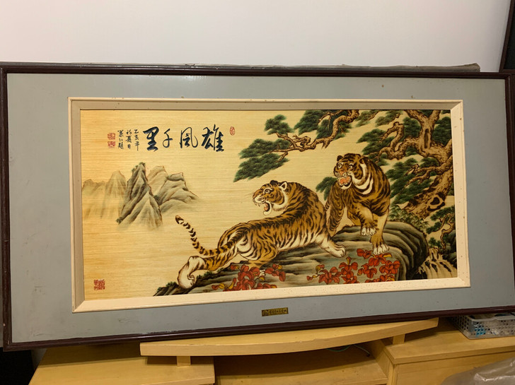 木板画木板烙画雕刻画老画板