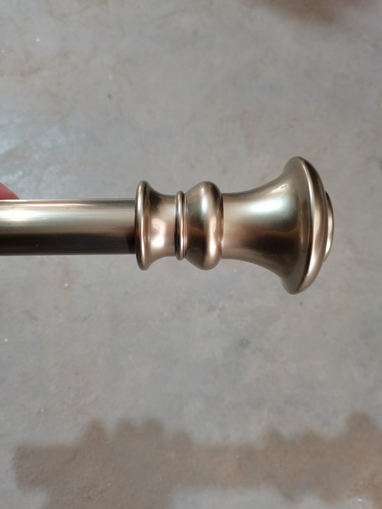 最新款轻奢简约高档品牌哑光铝合金加厚窗帘杆...