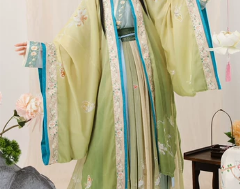 汉服女正品原创中国风汉元素对襟交领齐腰襦裙...