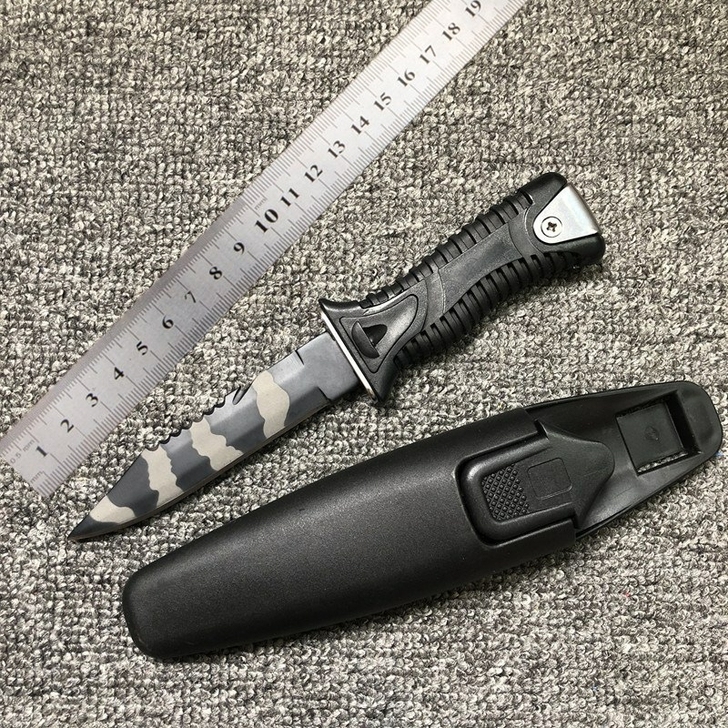 高硬度 潜水 小直 橡胶柄 口袋刀，工厂库...