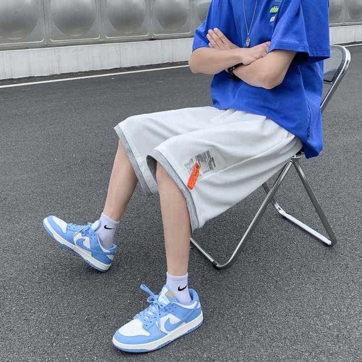 ins夏季休闲运动短裤男韩版宽松潮流五分中...