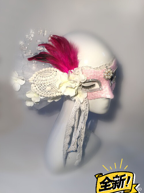 舞会面具 女 圣诞节假面蕾丝情趣公主半脸派...