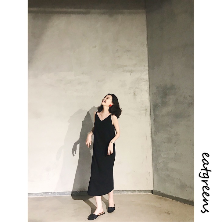 吃绿色菜/2018秋季新款自制女复古简约百...