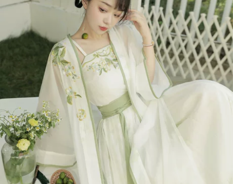 风来榕下茉莉花原创宋制汉服女长干寺日常吊带...