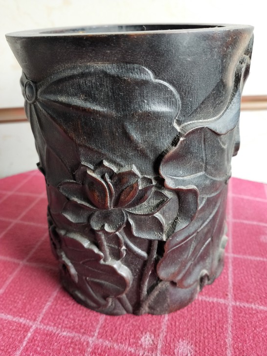 竹雕 笔筒 刻画