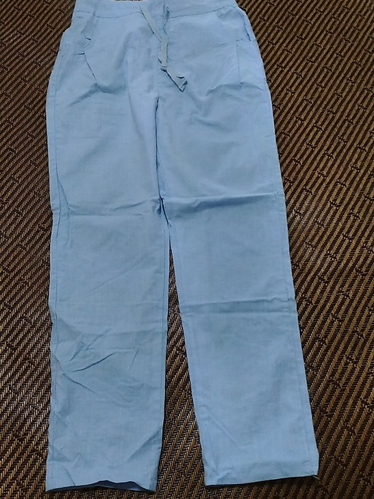 天空蓝阔腿长裤 8成新 适合160cm以下...
