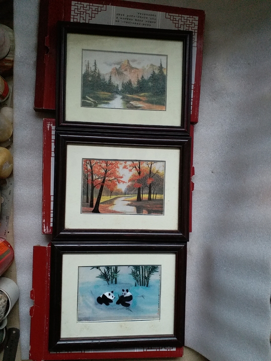 苏绣画一起出按图发货发货之前拍视频