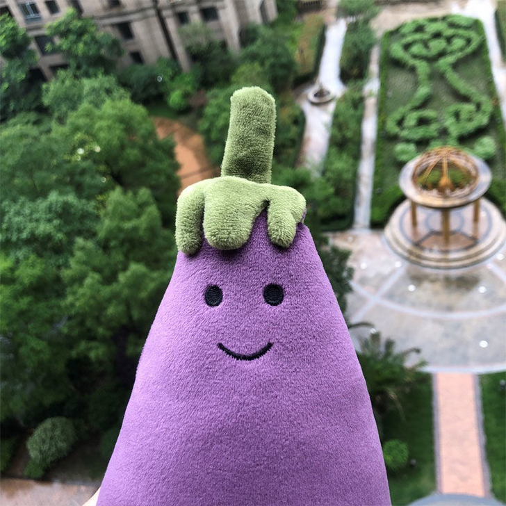 小红书茄子布娃娃茄总毛绒玩具睡觉抱枕玩偶茄...