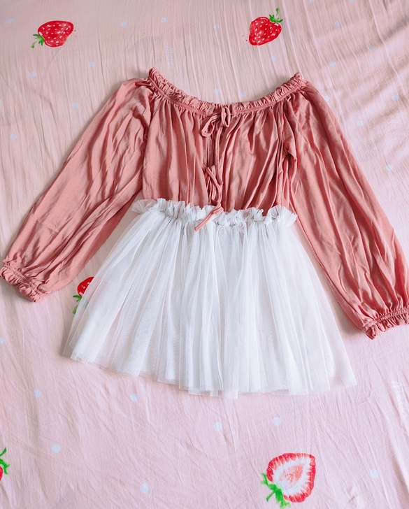 韩系古典公主灯笼袖连衣裙