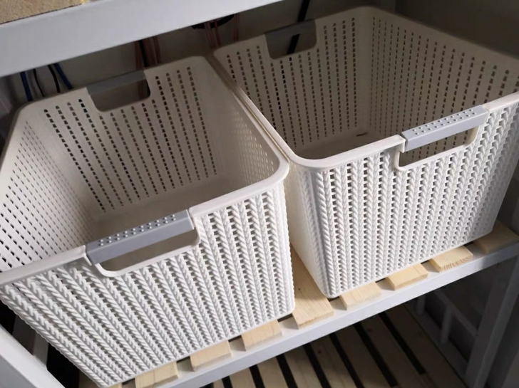 藤编收纳筐零食收纳筐家用杂物收纳盒幼儿园玩...