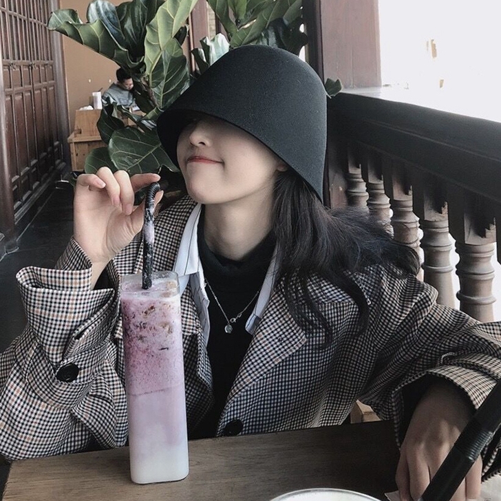 网红款渔夫帽女秋冬季复古羊毛呢日系盆帽韩版...