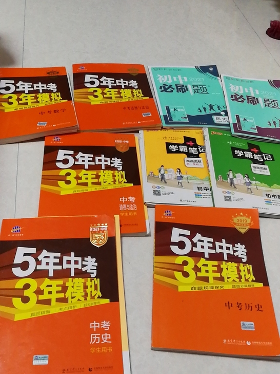 5年中考3年模拟历史2019，2021版政...