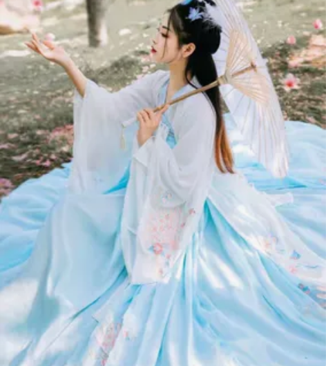 正版汉服艺缕原创一月扇大袖衫仅试穿,s码 ...