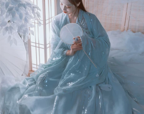艺缕仙鹤汉服原创设计 内外3米摆（不包大袖...