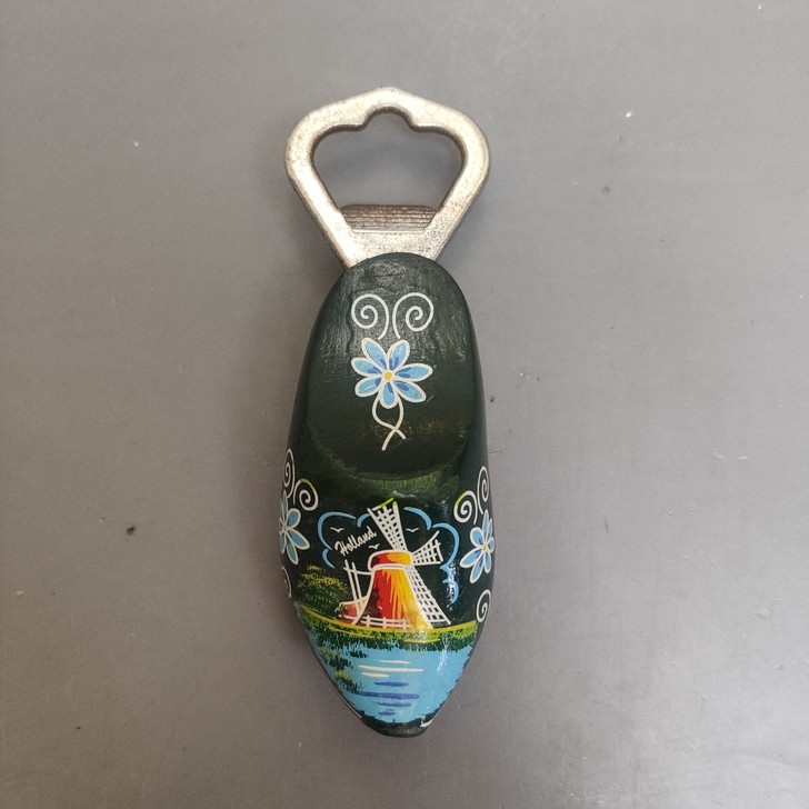 回流手绘老瓶起子，开瓶器，实木手绘图案，非...