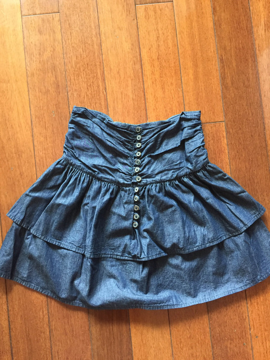 zara 牛仔短裙 休闲牛仔裙  蓬蓬裙