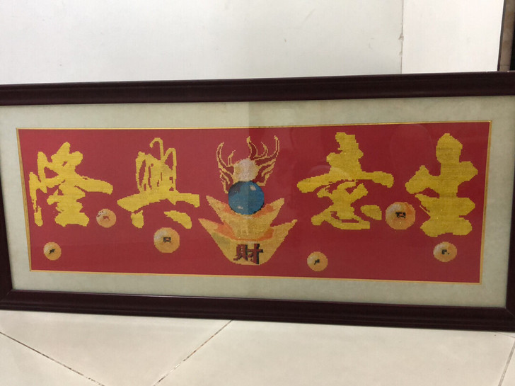 生意档口刺绣画，生财必备