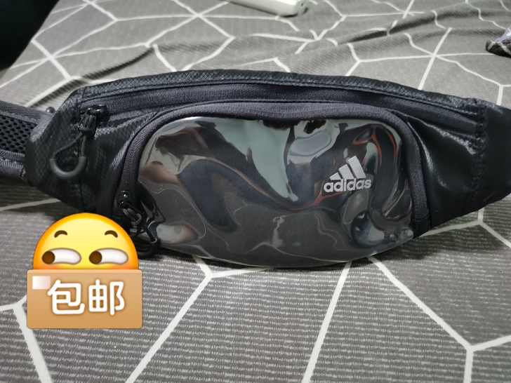阿迪达斯Adidas黑色腰包