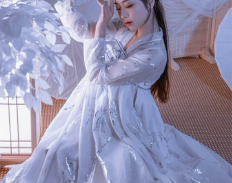 艺缕原创春夏款传统汉服女齐胸襦裙白色日常清...