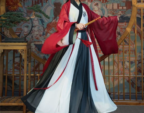 魏晋风汉服女秋冬中国风仙气侠客古风广袖流仙...