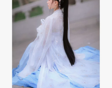 五五年【霜白】正品原创汉服女两片式齐胸襦裙...