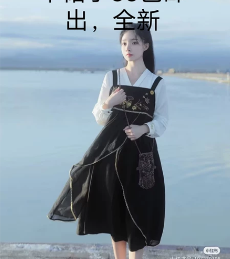 梅子熟了国风汉元素连衣裙，单裙子全新尺码S...