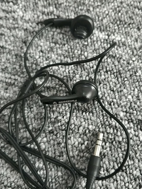 全新库存松下猪嘴短线耳机 日本秋叶原尾货