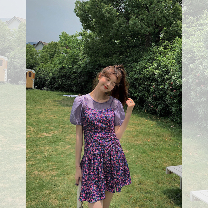 范智乔 小黑裙连衣裙女赫本风可盐可甜小个子...